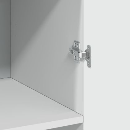 Висок шкаф, бял, 70x42,5x185 см, инженерно дърво