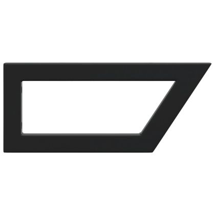 Рафтови скоби за мивка, 2 бр, черен, трапецовидни, стомана