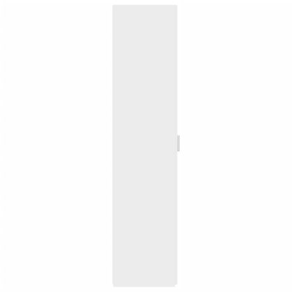 Висок шкаф, бял, 50x42,5x185 см, инженерно дърво