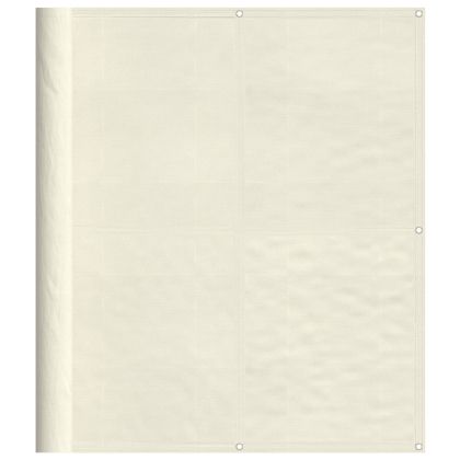 Балконски параван кремав 120x700 см 100% полиестер оксфорд