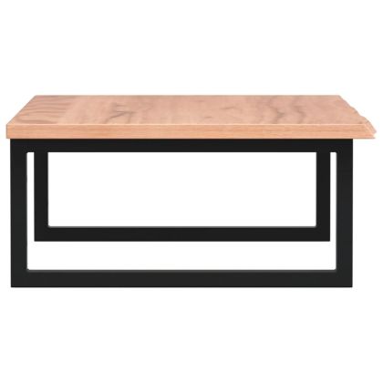 Стенен рафт за мивка, стомана и масивно дърво дъб