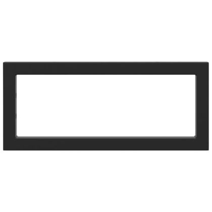 Рафтови скоби за мивка, 2 бр, черен, правоъгълни, стомана