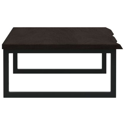 Стенен рафт за мивка, стомана и масивно дърво дъб