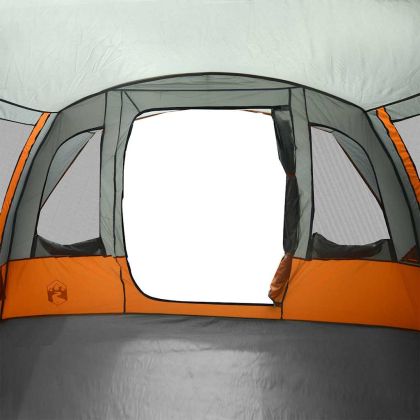 Семейна палатка, тунелна, 8-местна, сива, водоустойчива