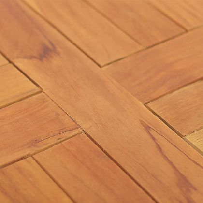 Плот за маса, тиково дърво масив, кръгъл, 2,5 см, 40 см