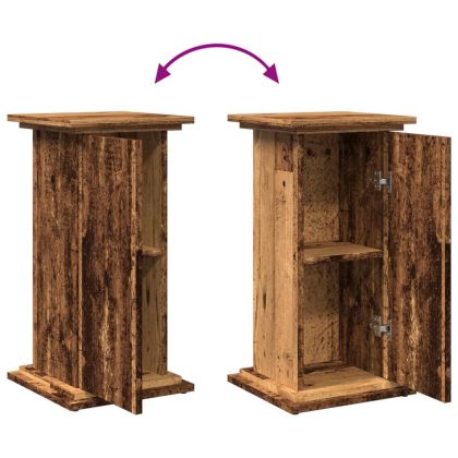 Стойка за витрини със съхранение 31x30x60 см инженерно дърво