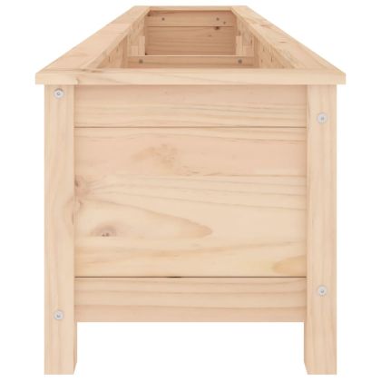 Градинско повдигнато легло, 199,5x40x39 см, бор масив