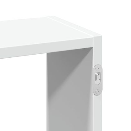 Стенен рафт, бял, 159x18x66 см, инженерно дърво