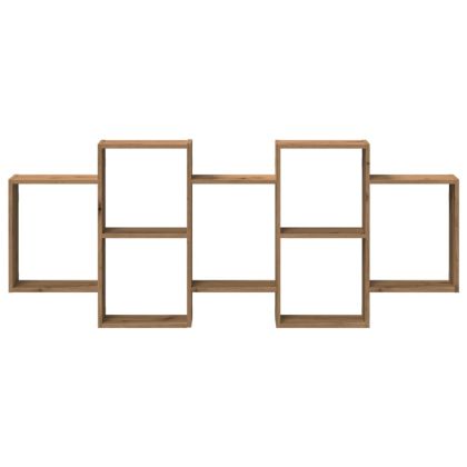 Стенен рафт, дъб артизан, 159x18x65 см, инженерно дърво