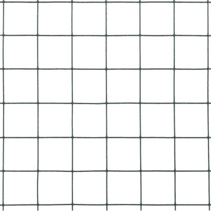 Кокошкарска мрежа, стомана с PVC покритие, 10x0,5 м, зелена
