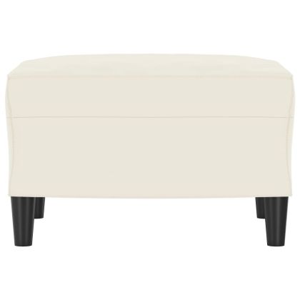 Табуретка, кремав, 60x50x41 см, кадифе