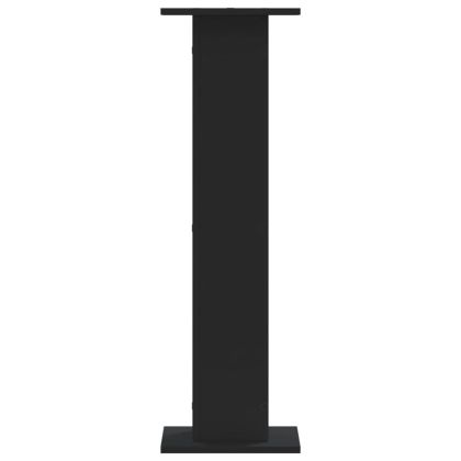 Стойки за растения 2 бр черни 30x30x95 см инженерно дърво