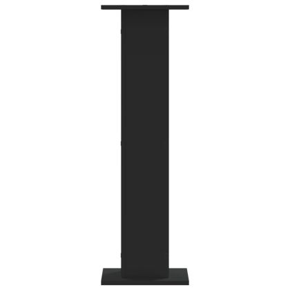 Стойки за растения 2 бр черни 30x30x95 см инженерно дърво