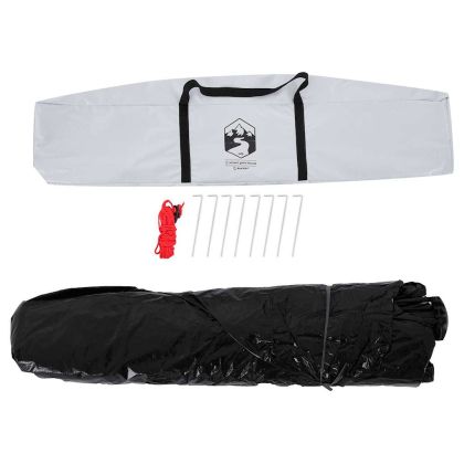 Къмпинг палатка куполна 5 души бял блекаут бързо освобождаване