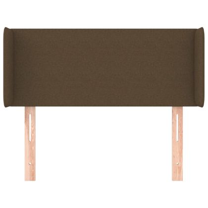 Горна табла за легло, тъмнокафява, 103x16x78/88 см, плат