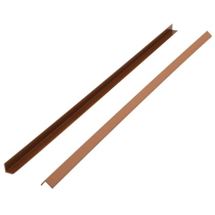 5 бр ъглови лайстни за настилка WPC 170 см светлокафяви