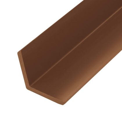 5 бр ъглови лайстни за настилка WPC 170 см цвят тик