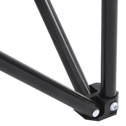 Къмпинг столове с джоб, сгъваеми, 2 бр, сив