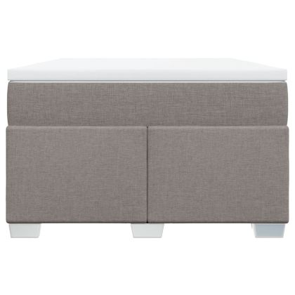 Боксспринг легло с матрак, таупе, 120x200 см, плат