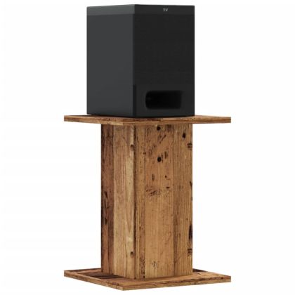 Стойки за тонколони 2 бр старо дърво 30x30x40см инженерно дърво