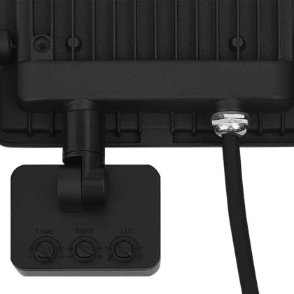 LED прожектор със сензор, 30 W, топло бяло