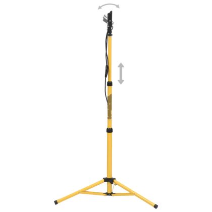 LED прожектор със статив, 2x30 W, студено бяло