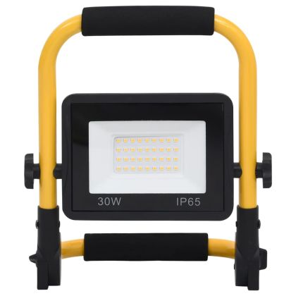 LED прожектор с дръжка, 30 W, топло бяло
