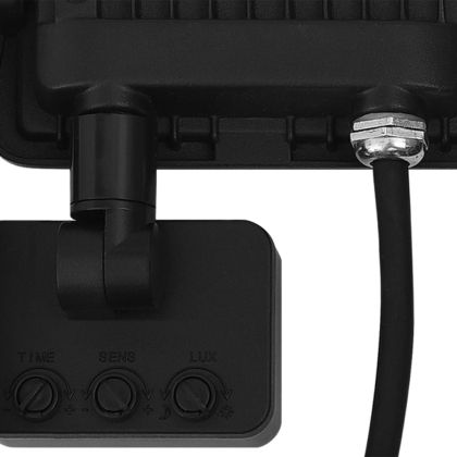 LED прожектор със сензор, 20 W, топло бяло