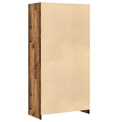 Гардероб, старо дърво, 100x50x200 см, инженерно дърво