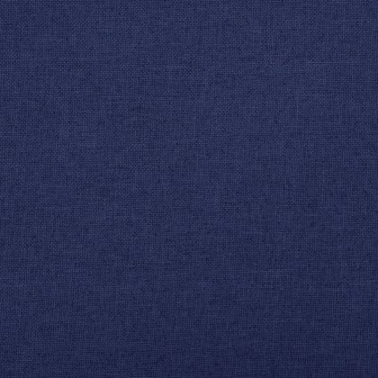 Сгъваема пейка за съхранение, синя, 76x38x38 см, изкуствен лен