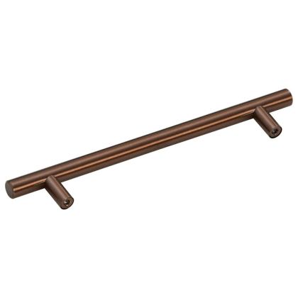 Дръжки за шкафове, 10 бр, бронз, 160 мм, неръждаема стомана