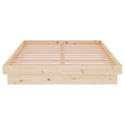 Рамка за легло, дърво масив, 120x190 см, Small Double
