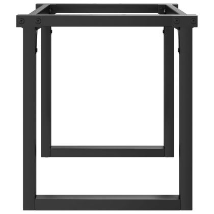 Крака за кафе маса, O-рамка, 80x40x43 см, стомана