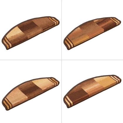 Самозалепващи стелки за стъпала, 15 бр, кафяви, 65x21x4 см