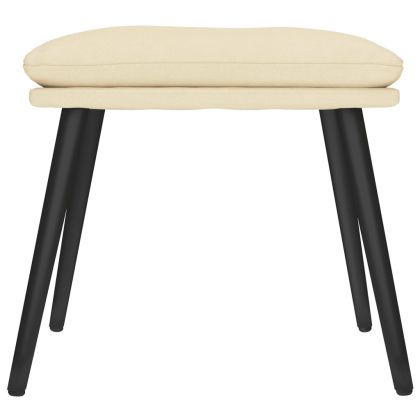 Табуретка, кремава, 45x29,5x35 см, текстил