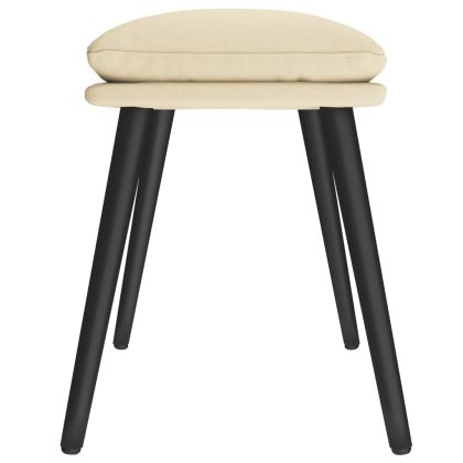 Табуретка, кремава, 45x29,5x35 см, текстил