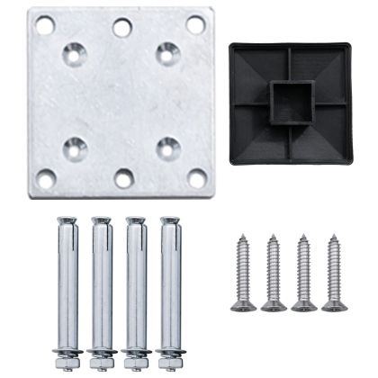 Ограден панел, WPC, 175x105 см, черен