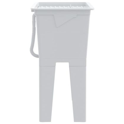 Вана за пране, бяла, 59x41x75 см, смола