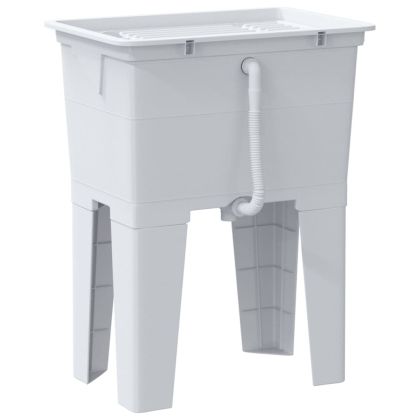 Вана за пране, бяла, 59x41x75 см, смола