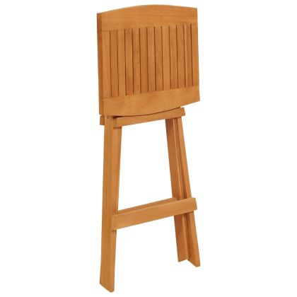 Сгъваем бар комплект от 5 части тиково дърво масив