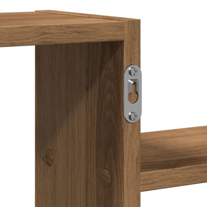 Стенен рафт, дъб артизан, 104x15x49 см, инженерно дърво