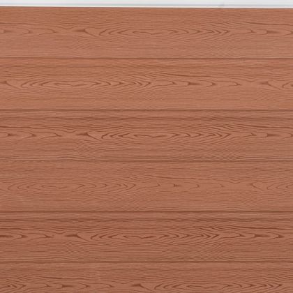 Комплект ограден панел, кафяв, 180x186 см, WPC