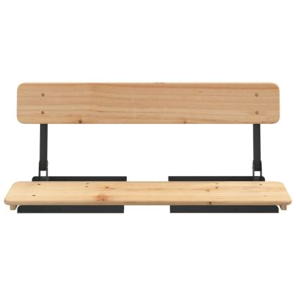 Комплект със сгъваема маса за бира от 3 части, масивна ела