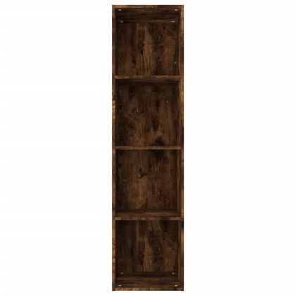 Шкаф за книги/ТВ шкаф опушен дъб 36x30x143 см инженерно дърво