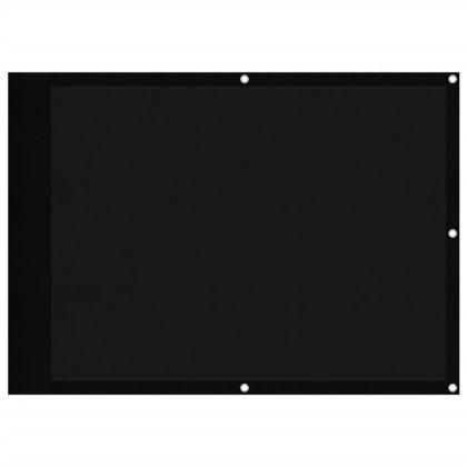 Балконски параван черен 75x700 см 100% полиестер оксфорд