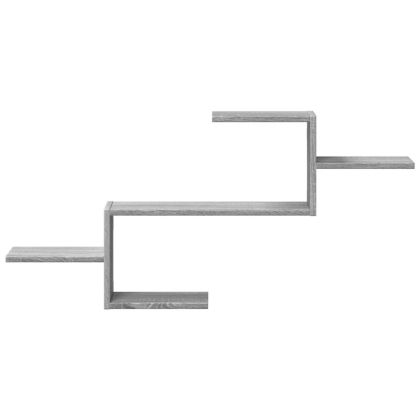 Стенен рафт, сив сонома, 104x15x49 см, инженерно дърво