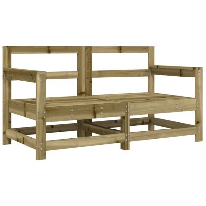 Градински столове с възглавници 2 бр импрегнирано борово дърво