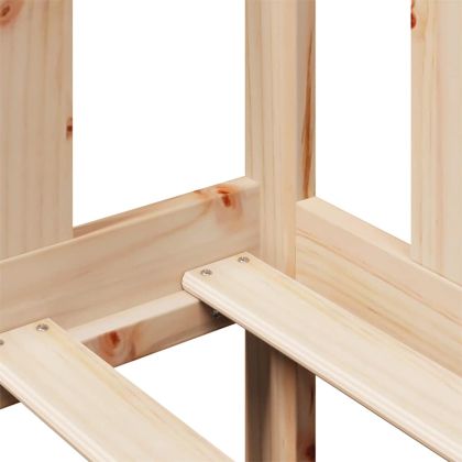 Легло с чекмеджета, без матрак, 90x200 см, масивно дърво