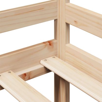 Легло с чекмеджета, без матрак, 90x200 см, масивно дърво