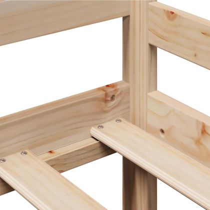 Легло с чекмеджета, без матрак, 90x200 см, масивно дърво